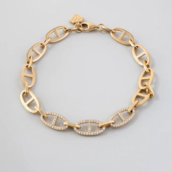 Wanderlust+Co Multi Link Anchor Chain Bracelet - NWT - Picture 2 of 7